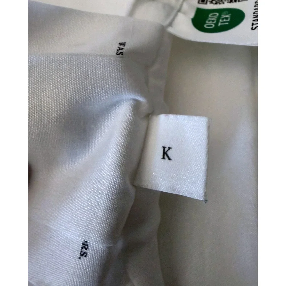 Cozy Earth King Flat Sheet Bamboo White Soft Cooling Breathable